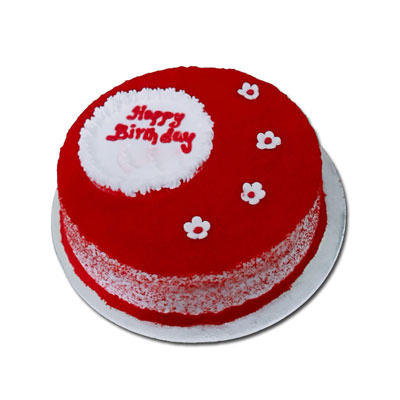 "Round shape Red velvet cake -1kg - Click here to View more details about this Product